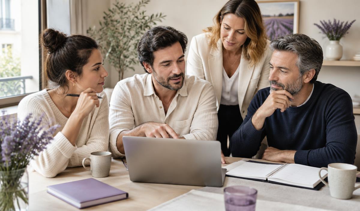 Équipe de PME analysant ses rendez-vous et ses résultats